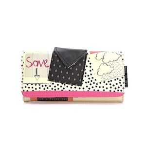 Disaster Designs Artistic Black and Pink Wallet